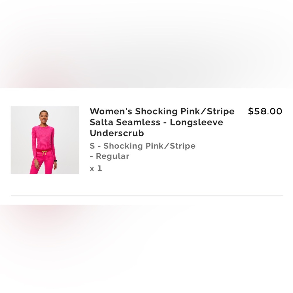 Figs Bright Pink Seamless Top